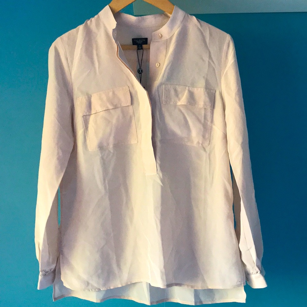 Talbots - 100% Silk Blouse - Petite